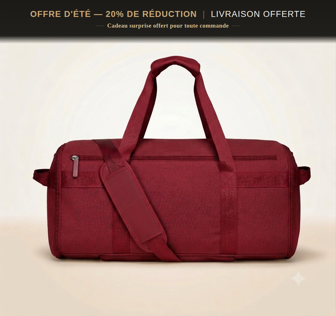 VOYAGEUR — Le Compagnon, sac de voyage cabine coloris Bordeaux